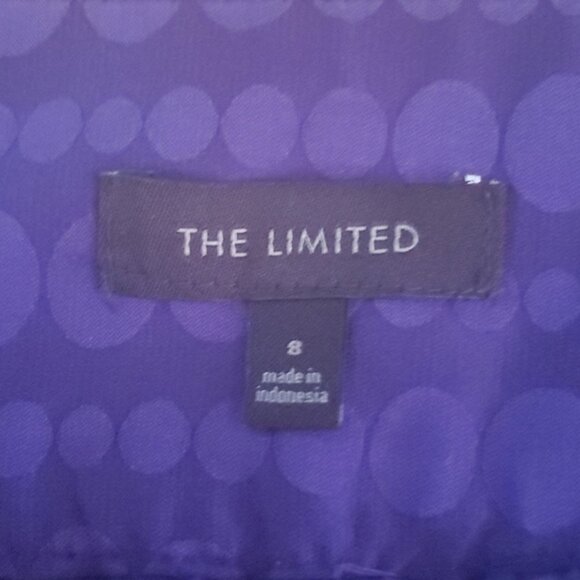 The Limited Size 8 Fully Lined Purple Skirt 30" Waist X 19-1/2" Above the Knee - Picture 2 of 2